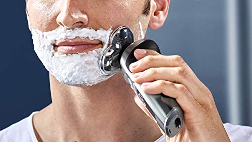 Philips Serie 9000 Prestige SP9820/18 - Afeitadora Eléctrica para Hombre Con Sensor de Densidad de Barba, 3 Modos, Seco o Húmedo con Perfilador de Barba y Funda,Negro