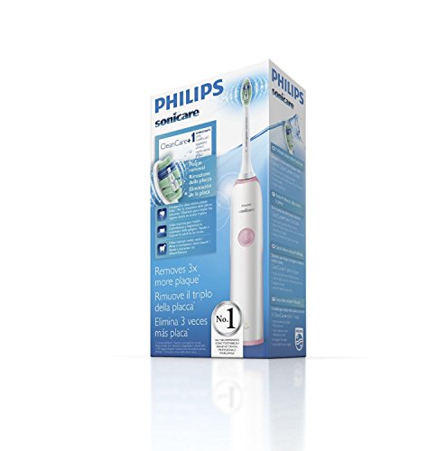 Philips Sonicare CleanCare HX3212/42 - Cepillo de dientes electrico, 1 cabezal, cargador, Color Rosa