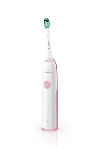 Philips Sonicare CleanCare HX3212/42 - Cepillo de dientes electrico, 1 cabezal, cargador, Color Rosa