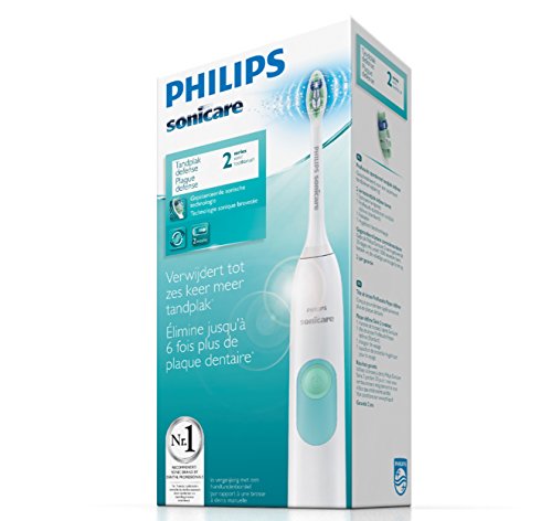 Philips Sonicare Serie 2 HX6231/01 - Cepillo de dientes electrico, 1 cabezal, cargador, Color Blanco