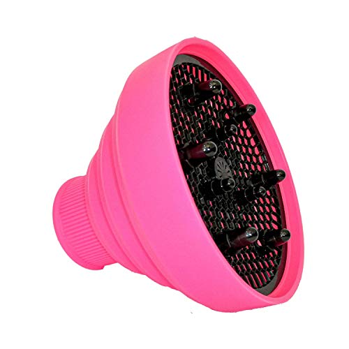 PHOENIX PRODUCTS - Difusor de Silicona Plegable Universal Portátil de Viaje para Secador de Pelo Profesional, Kit de Aceites Esenciales de Aire Caliente para Cabello Rizado Naturales
