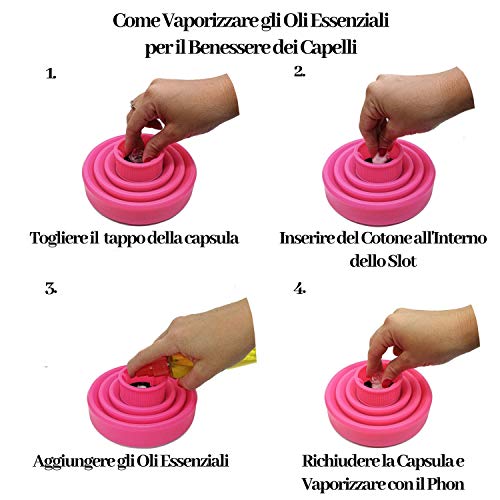 PHOENIX PRODUCTS - Difusor de Silicona Plegable Universal Portátil de Viaje para Secador de Pelo Profesional, Kit de Aceites Esenciales de Aire Caliente para Cabello Rizado Naturales