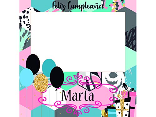 Photocall Feliz Cumpleaños 100 x100 cm | Regalos para Cumpleaños | Photocall Económico y Original | Ideas para Regalos | Regalos Personalizados de Cumpleaños