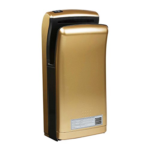 Physa BARI GOLD Secador de Manos Eléctrico Automático (tiempo de secado máx.: 5 s, potencia de 1200 watt, flujo de aire: 90 m/s)