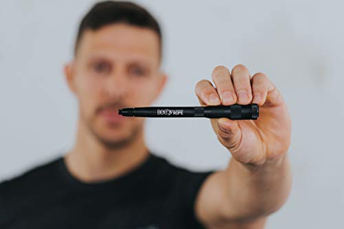 PicSil Comba Bee Rope Aluminio Resistente Cuerda de Saltar Ligera 0,21g de Peso con Cable Ajustable para Alta Velocidad Profesionales Hombres y Mujeres del Fitness y Cross Training (Negro)