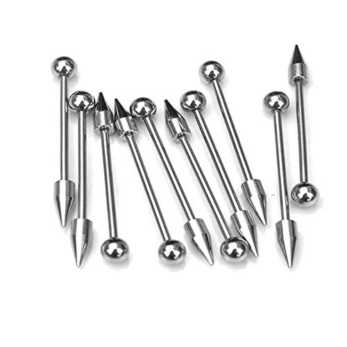 Piercings(85 Pcs),16 Tipos de Estilos Acero Inoxidable 316L, Acero médico de Titanio para el Cuerpo, Lengua, Nariz, oído, pezones, Labios, Cejas, cartílago, Multiusos Bolas y Aros, Unisex.