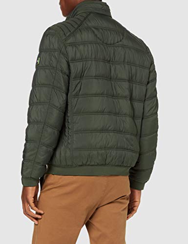 Pierre Cardin Blouson Techno Down Denim Academy Chaqueta, Marrón (Olivebrown 6440), Large (Talla del Fabricante: 52) para Hombre