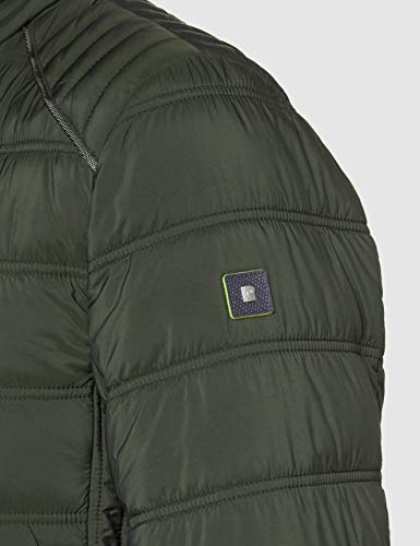 Pierre Cardin Blouson Techno Down Denim Academy Chaqueta, Marrón (Olivebrown 6440), Large (Talla del Fabricante: 52) para Hombre