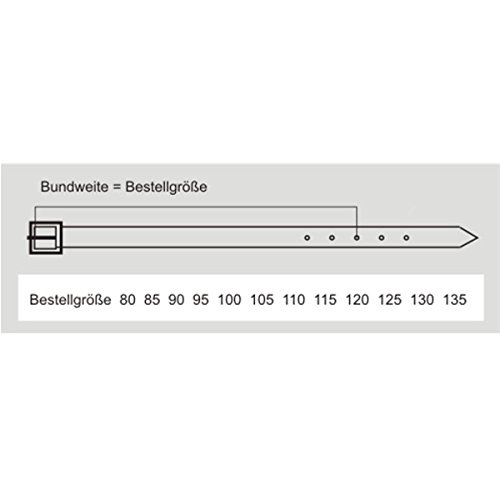 Pierre Cardin - Cinturón de hombre de auténtica piel de búfalo de 4 mm, para pantalón vaquero, talla XXL, negro/marrón Negro negro