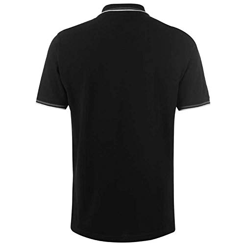 Pierre Cardin - Polo de manga corta para hombre. Negro gris oscuro 50