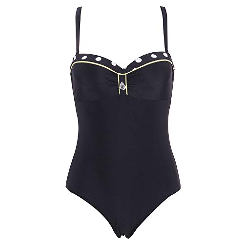 Pieza Bañador Mujer Alta Cintura Push Up con Aro Traje de Baño Copas con Relleno Bañador Tallas Grandes Mujer Traje de baño Push up Ropa de Baño Cintura Alta Bañador Mujer Bañadores Desechables