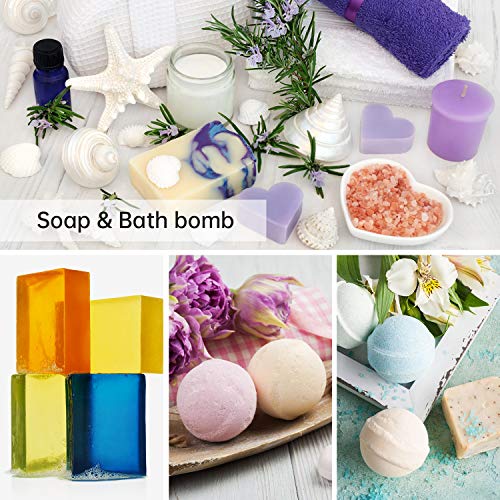 Pigmento para Resina Epoxi, Colorante Jabones 10ml*20 Colores - MENNYO Tinte natural líquido para Kit Hacer Velas, Fabrica Slime, Bomba de Baño, Pintura, DIY Manualidades