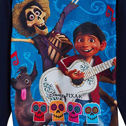 Pijama de Disney Coco para niños con personaje de pijama de longitud completa azul marino 7-8 Años