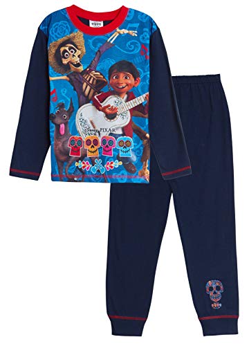 Pijama de Disney Coco para niños con personaje de pijama de longitud completa azul marino 7-8 Años