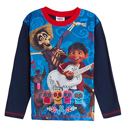 Pijama de Disney Coco para niños con personaje de pijama de longitud completa azul marino 7-8 Años