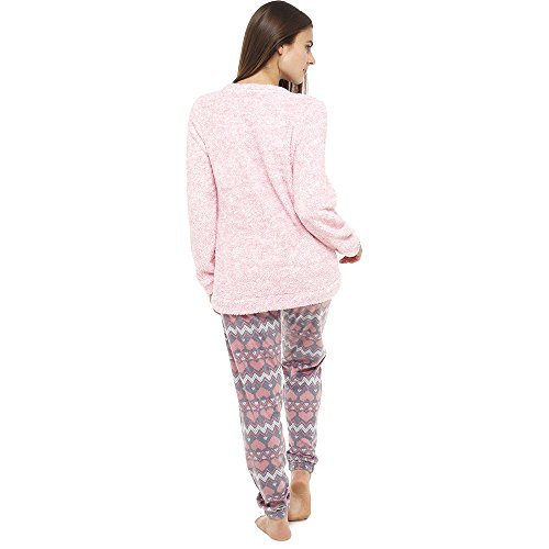 Pijama de Pijamas cómodos Pijamas Snuggle Pijamas cálidos Pijama Twosie Set | Desgaste salón Suave para Las Mujeres para Las Mujeres (L, Koala Gris)