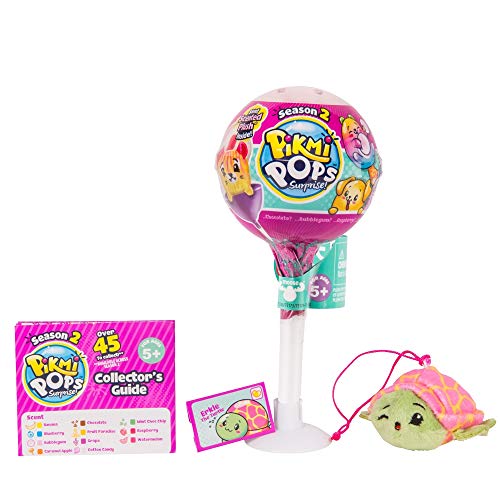 Pikmi Pops Serie 2 -  Piruleta 1 Peluche Perfumado Coleccionable con Sorpresas (Giochi Preziosi PKM18000) , Modelos/colores Surtidos, 1 Unidad