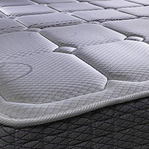 PIKOLIN Colchón 90x190 de muelles ensacados visco, firmeza Alta, Reversible, máxima Calidad, Alto 27 cm - Colchones Troas