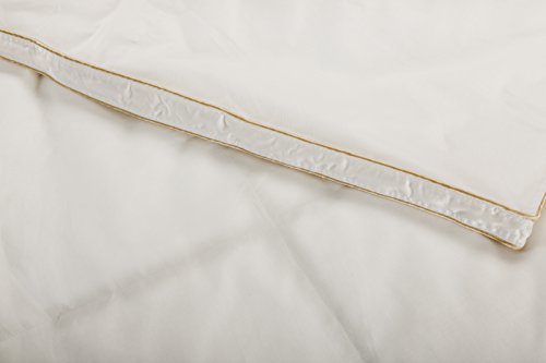 Pikolin Home - Edredón/Relleno nórdico natural de plumón de oca 98% antiácaros, funda 100% algodón de satén, 200gr/m², 260x240cm-Cama 180 (Todas las medidas)