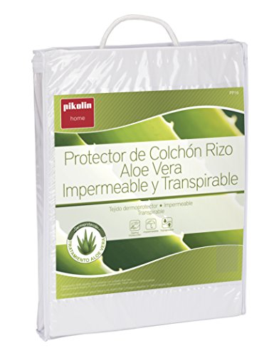 Pikolin Home - Protector de colchón, con aloe vera, impermeable, 135x190/200cm-Cama 135 (Todas las medidas)