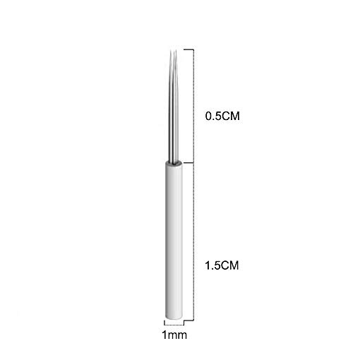 Pinkiou 3R Tattoo Needles Cejas Microblading Blades para plumas de tatuaje (50 piezas)