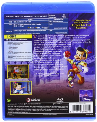 Pinocho [Blu-ray]