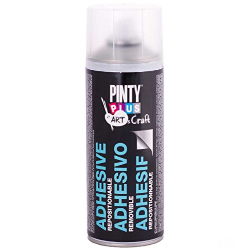 PINTYPLUS ART & CRAFT Spray Adhesivo removible 520cc, Único, Estándar