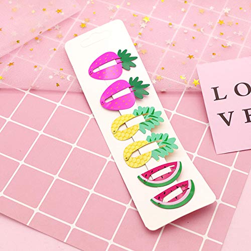 Pinza Pelo 42 Piezas Niña Clip Pelo Bebe de Metal Horquillas Pelo en Patrón Animal Fruta Accesorios para el Pelo Bebe Niña Infantiles Multicolor