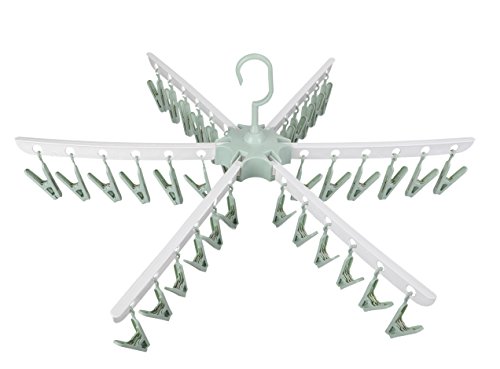 Pinzas Ropa Plastico Plegable, 36 Pinzas Secado Percha de Ropa, Colgador Tendedero, para Calcetines, Guantes, Ropa Interior, Toallas.