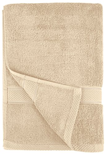 Pinzon by Amazon - Juego de toallas de algodón egipcio (2 toallas de baño y 2 toallas de manos), color crema