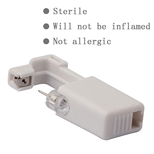 Pistola de piercing de oreja SOTICA 2 paquetes desechables estériles de seguridad para oreja, nariz, cuerpo, pistola de piercing herramienta de perforación con piercing para la oreja kit de piercings