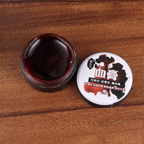 PIXNOR 7Pcs Kit de Maquillaje de Halloween Efectos Especiales Profesionales Maquillaje de Escenario Cicatrices de Heridas Falsas Cera Y Gel de Sangre con Herramientas