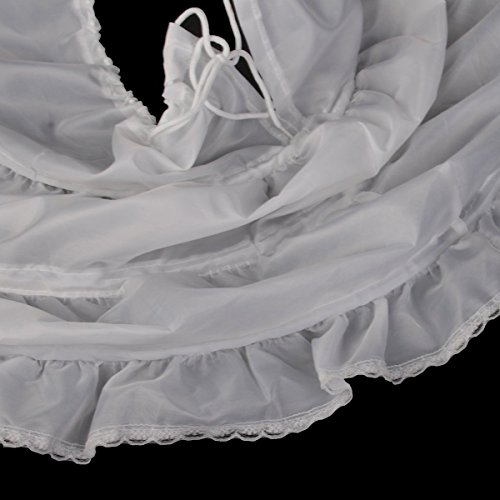 PIXNOR Falda crinolina enagua de medio resbalón muchacha de flor
