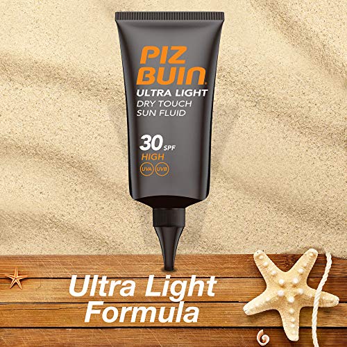 Piz Buin - Protección Solar, Ultra Light Dry Touch Fluido Solar Cuerpo SPF 30 - Protección alta Tubo 150 ml