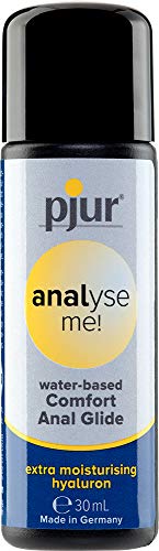 pjur analyse me! Comfort Water Anal Glide - Lubricante acuoso - para sexo anal cómodo - adecuado para juguetes eróticos (30ml)