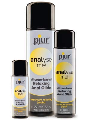 pjur analyse me! Relaxing Silicone Anal Glide - Lubricante silicona para sexo anal cómodo - lubricación extralarga - con jojoba (250ml)
