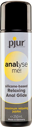 pjur analyse me! Relaxing Silicone Anal Glide - Lubricante silicona para sexo anal cómodo - lubricación extralarga - con jojoba (250ml)