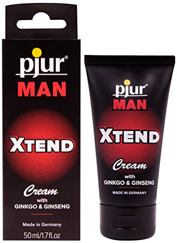 pjur MAN Xtend Cream - Crema de erección para hombres que desean más - con extracto de ginkgo y gingseng para prolongar el placer (50ml)