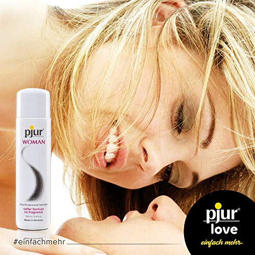 pjur WOMAN - Lubricante de silicona para mujeres - para sexo estimulante y placer duradero - ideal para piel sensible (100ml)