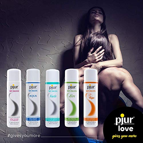 pjur WOMAN - Lubricante de silicona para mujeres - para sexo estimulante y placer duradero - ideal para piel sensible (100ml)