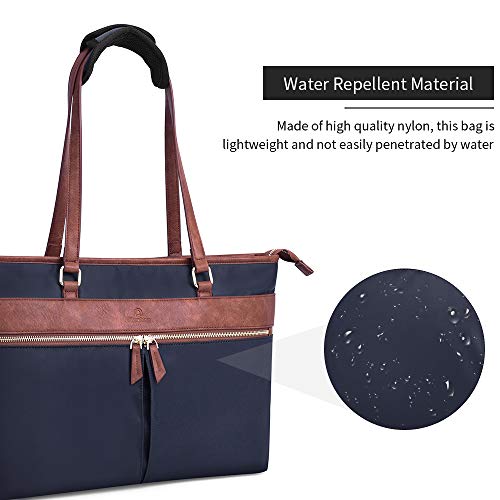 Plambag Bolsos Mujer Piel Gran Bolsa de Trabajo para Ordenador 15,6 Pulgadas Bolso Mujer de Hombro Mano