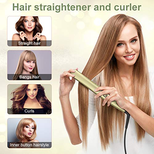 Plancha de Pelo Profesional,Plancha para Cabello con Tecnología de Iones,LED Digital Pantalla,Cerámica Turmalina no Dañar el Pelo,8 Modos 160℃ -230℃ Temperatura Ajustable