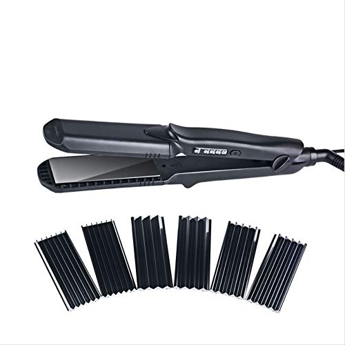 Plancha de pelo y placa de onda ancha de maíz 4 estilos de rizador de cabello intercambiable Hierro plano ondulado Rizador de cabello Styler Tool