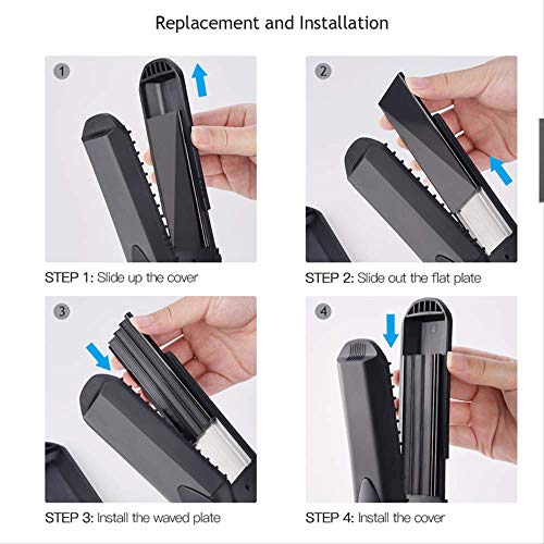 Plancha de pelo y placa de onda ancha de maíz 4 estilos de rizador de cabello intercambiable Hierro plano ondulado Rizador de cabello Styler Tool