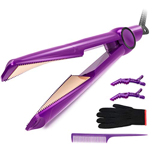 Plancha Rizadora de Pelo, Kastiny Profesional 2 en 1 Planchas del Pelo y Rizador, Herramientas de Peinado con Temperatura Ajustable de 160℃ -230 ℃, Tiempo de Calentamiento de 30s