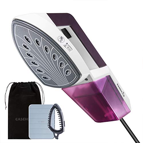 Plancha Ropa Vapor Vertical, EASEHOLD 1150W Vaporizador de Ropa Portátil con Panel Termostático Eliminar Arrugas, 30s Calentamiento, Vertical y Horizontal, 130ml, Hogar & Viajes,Violeta