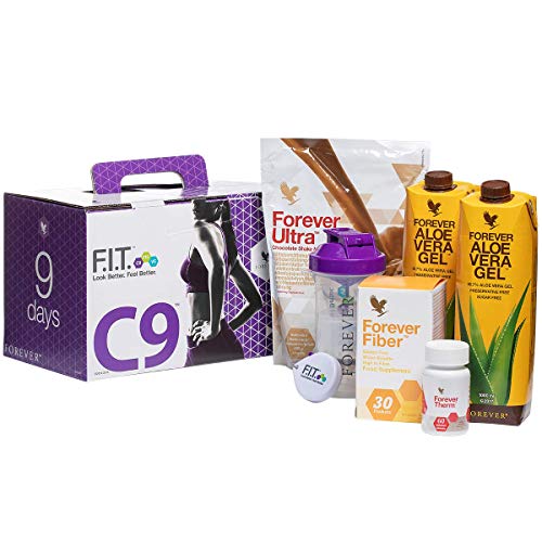 Planificador de pérdida de peso de la dieta de Aloe Vera 9 – C9 Detox 2017 – Forever Living Clean 9 – C9 – Vainilla