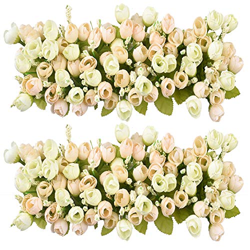 Plantas de flores artificiales - Rosas y capullos de rosa en maceta cerca de piquete para decoración de interiores de boda de oficina