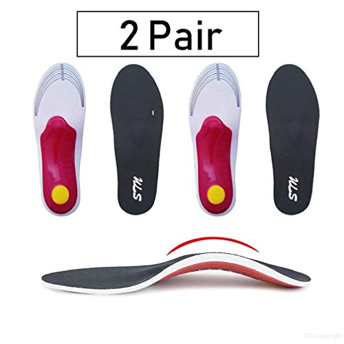 Plantilla ortopédica,EVA transpirable absorción de golpes Inserciones Ajustables Fascitis Plantar con Soportes de Arco, cojín metatarsiano del talón para el Tratamiento de Fascitis Plantar en Mujeres