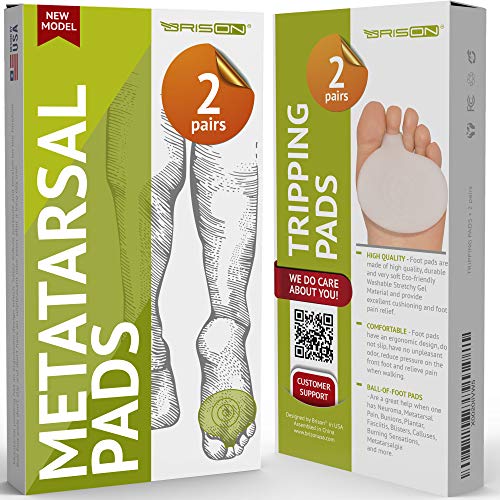 Plantillas metatarsianas - Almohadillas Suaves de Gel Reutilizables Transpirables Duraderas Empeine Pie Originales de Silicona Plantillas Alivio del Dolor en el Antepié para Hombres y Mujeres